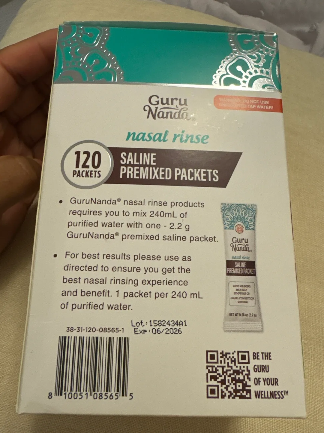 Guru Nanda Nasal Rinse Packets 🥕💚 image indicator(2)