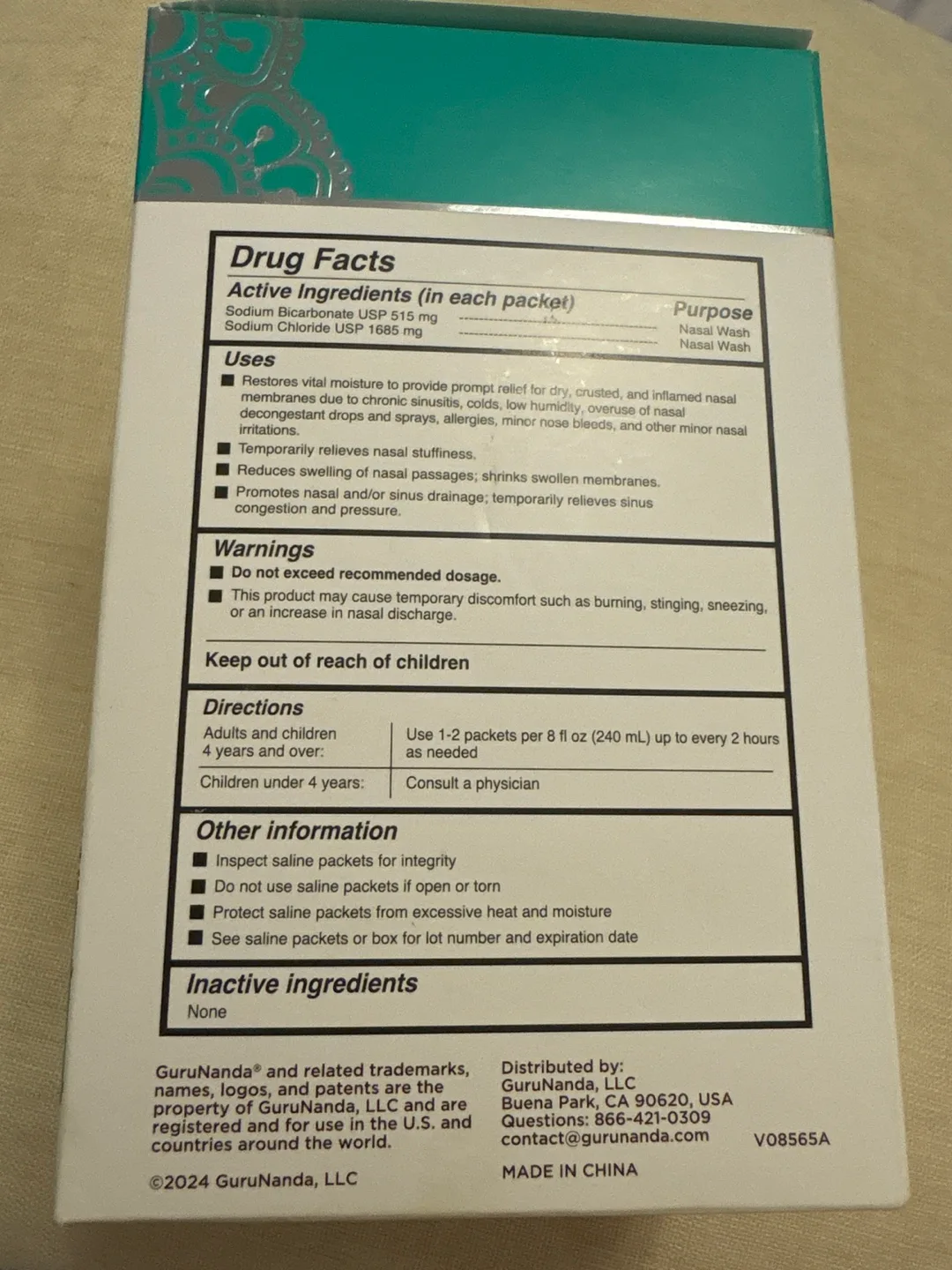 Guru Nanda Nasal Rinse Packets 🥕💚 image indicator(4)