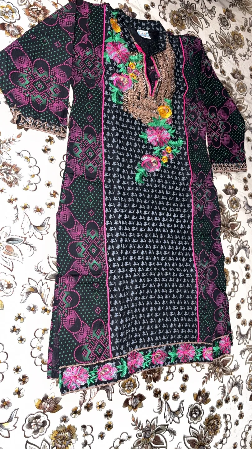 Tonyland Embroidered Black Dress thumbnail