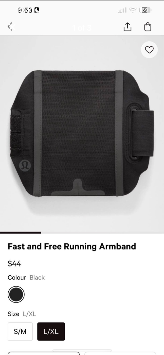 Lululemon Running Armband size S/M