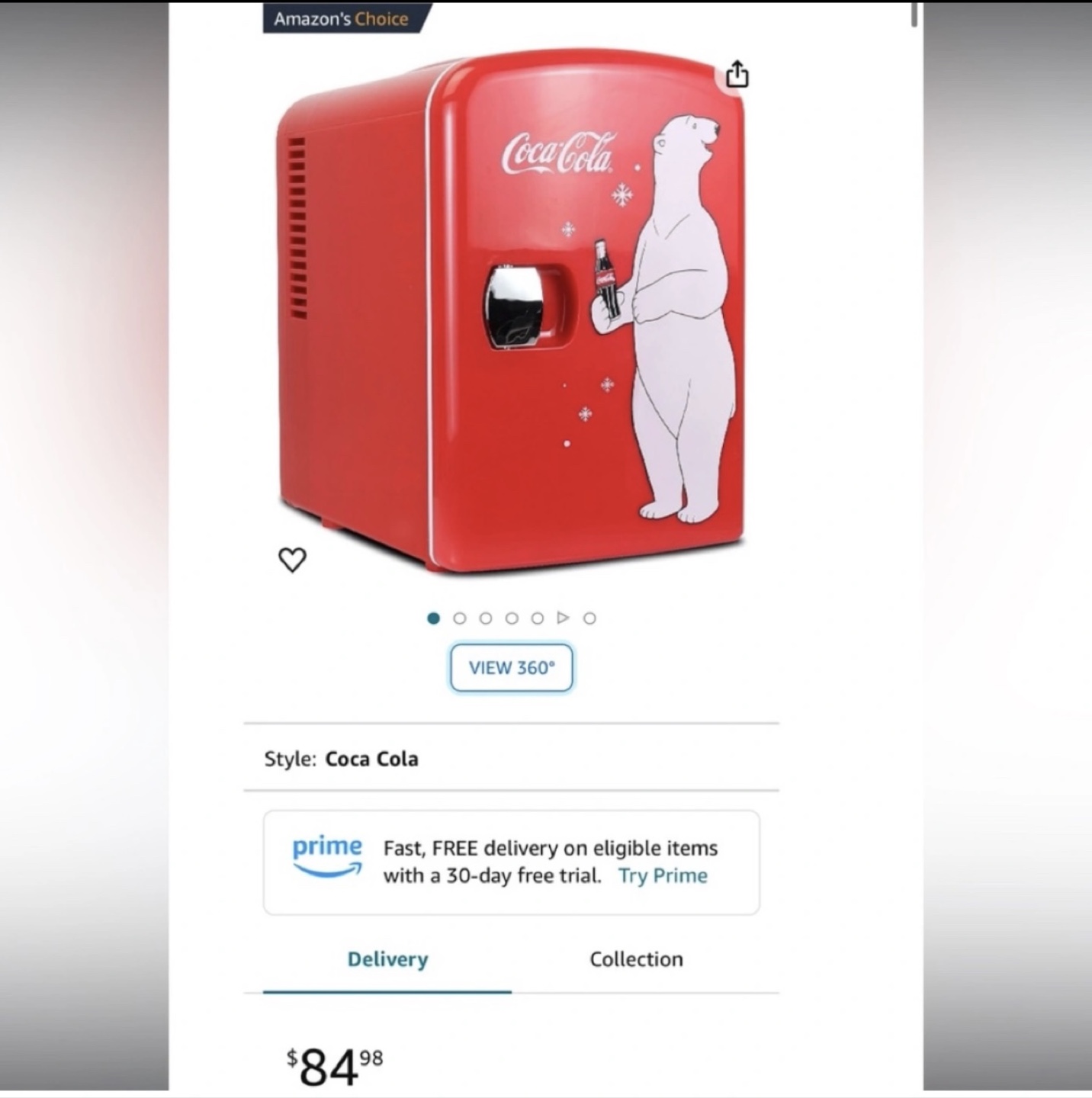 Coca-Cola mini fridge for sale - photo 5