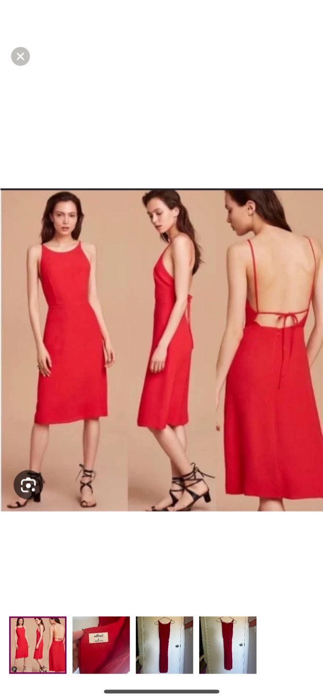 Wilfred | Aritzia | Creneau Dress Red