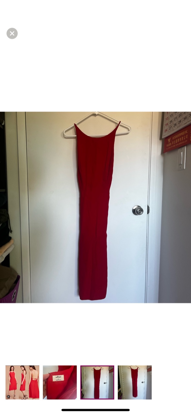 Wilfred | Aritzia | Creneau Dress Red - photo 3