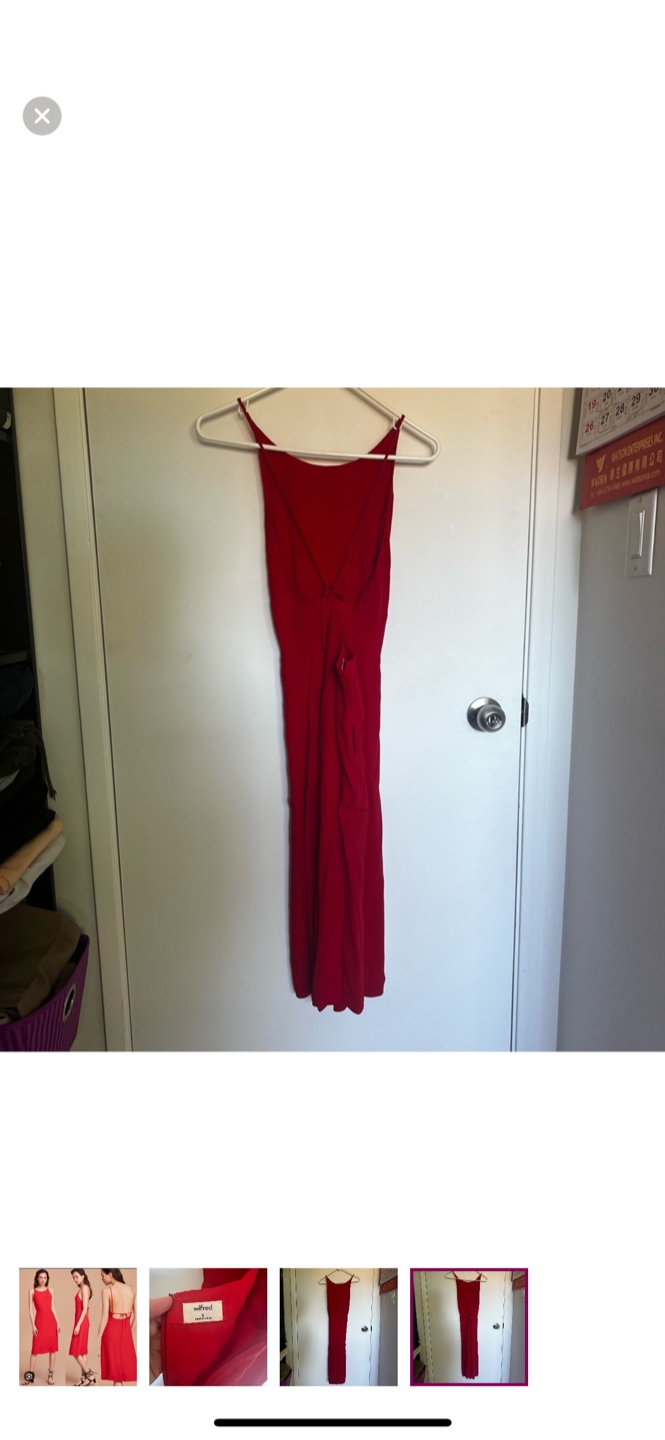 Wilfred | Aritzia | Creneau Dress Red - photo 4