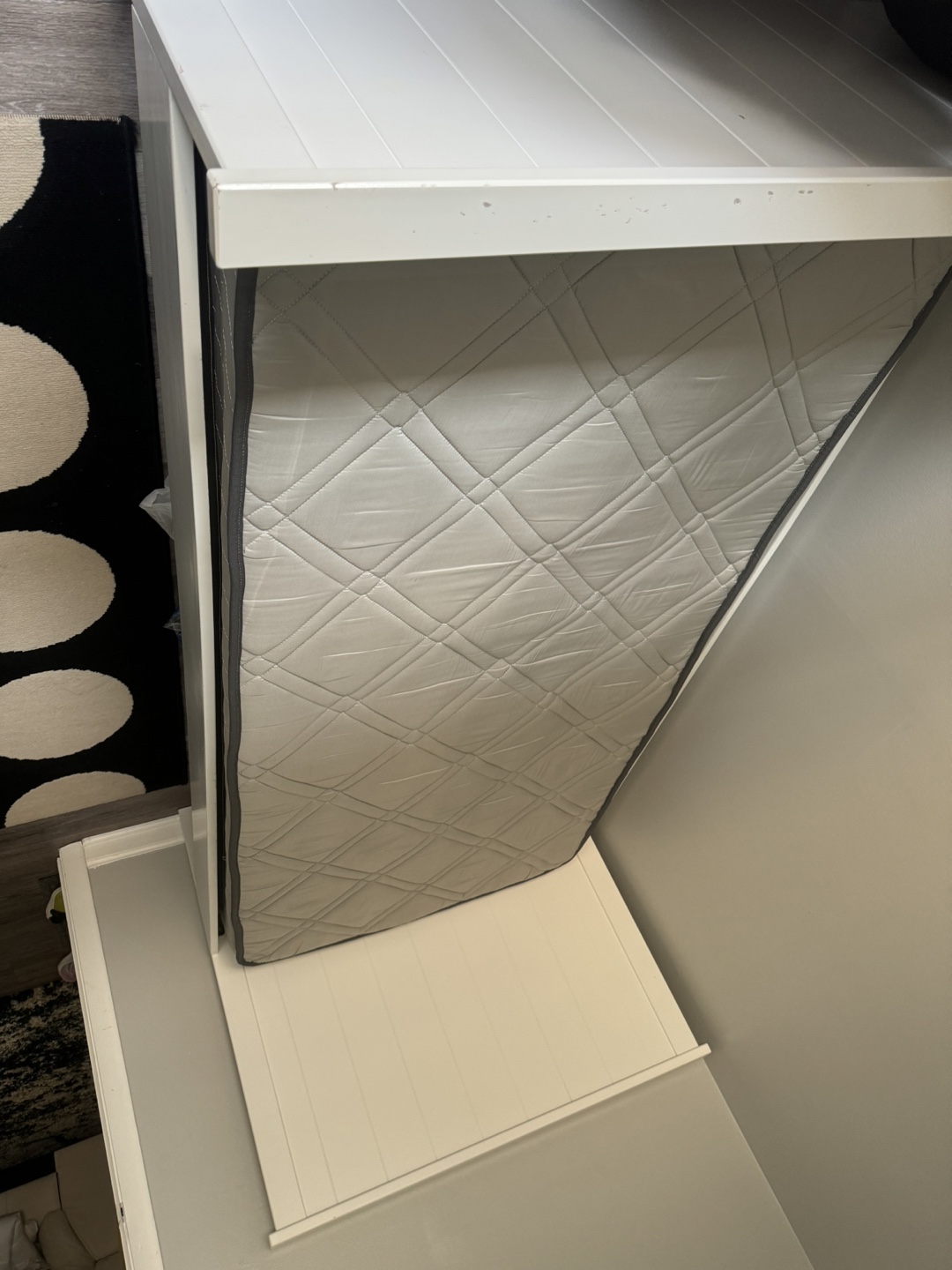 White Bed Frame with Mattress - photo 4