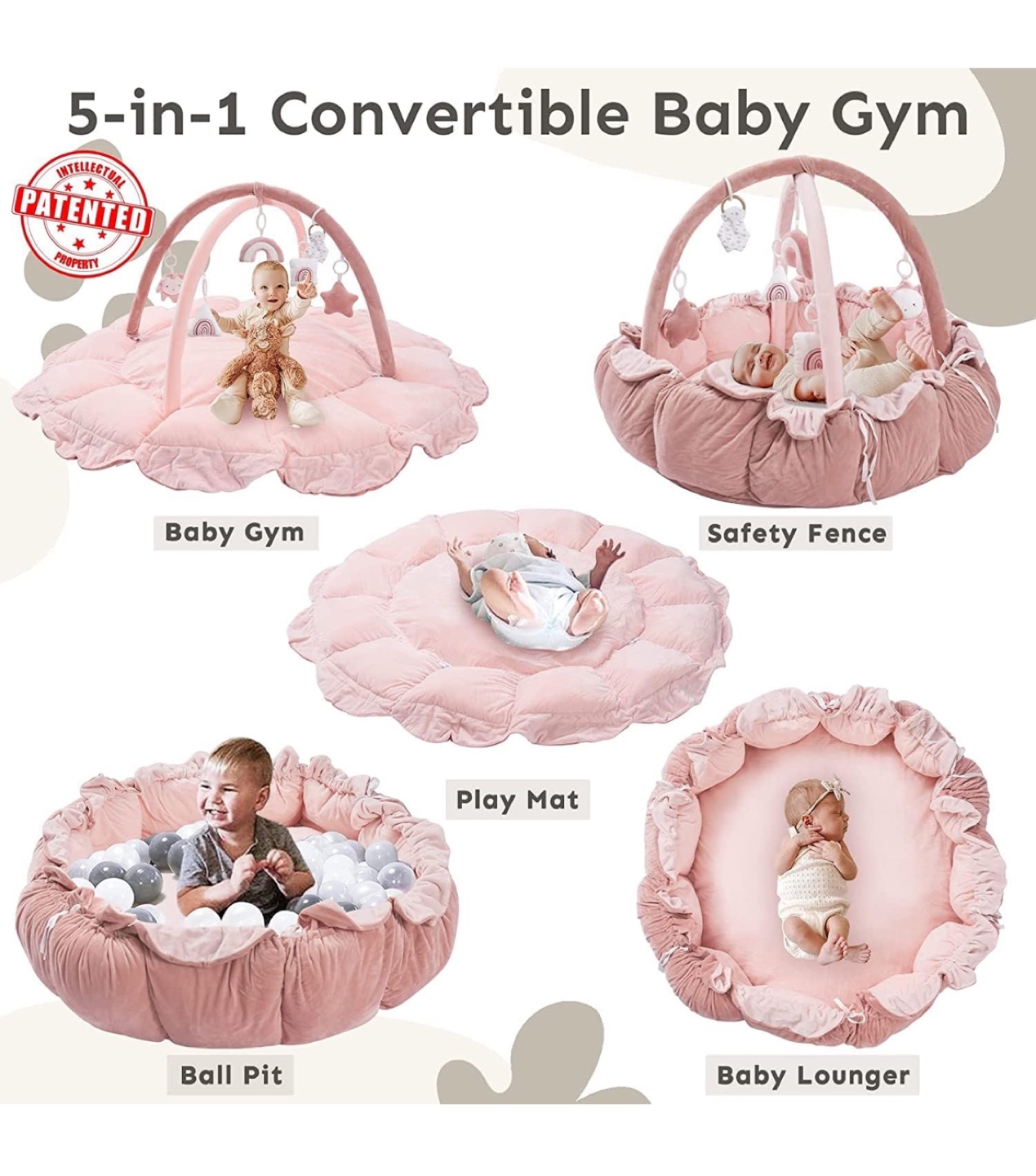 5-in-1 Convertible Baby Gym - photo 2
