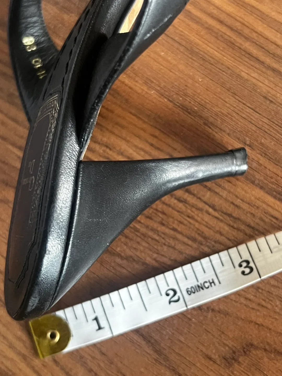 Authentic Christian Dior Black Sandals - Size 38 image indicator(6)