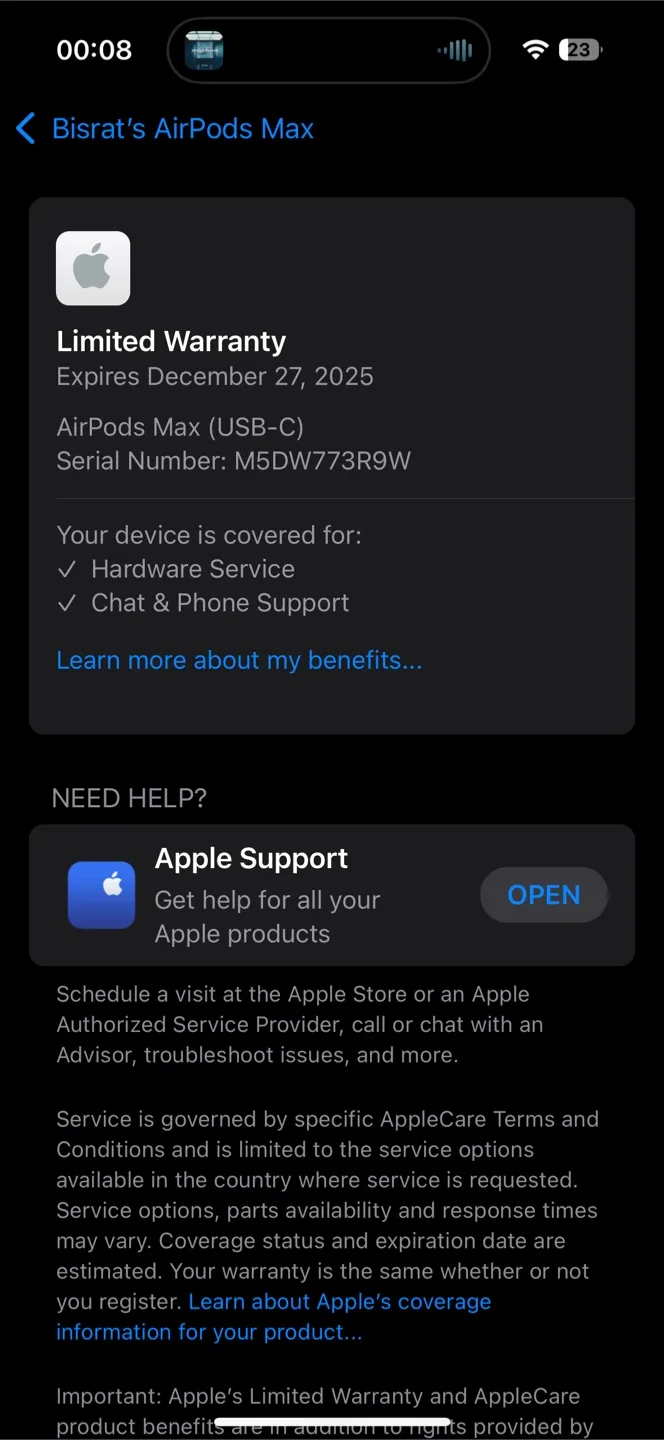 Apple AirPods Max 2 -(USBC) with Warranty image indicator(3)