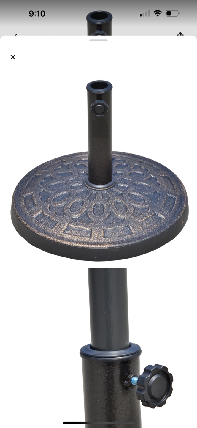 Patio Umbrella Base and Umbrella Set - photo 4