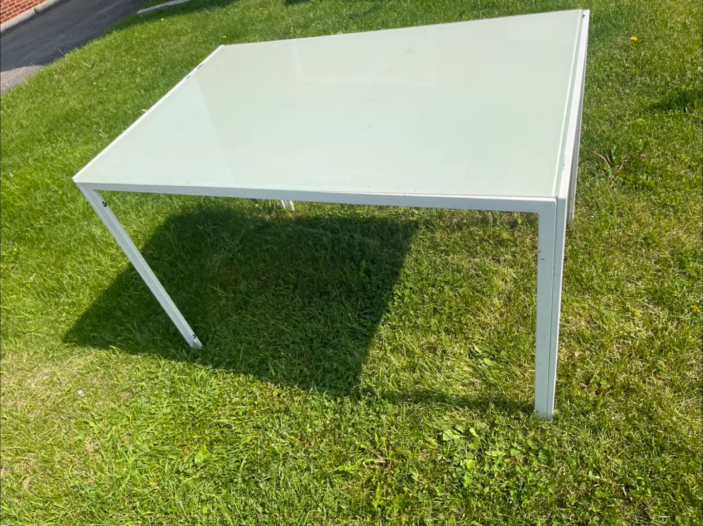 White Glass Table thumbnail