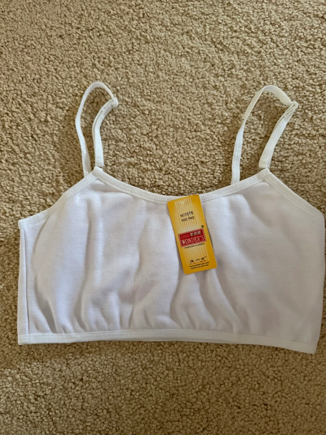White Tank Bra Top