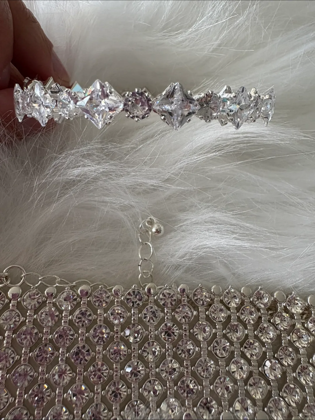 Elegant Silver Bracelet and Choker Set image indicator(2)