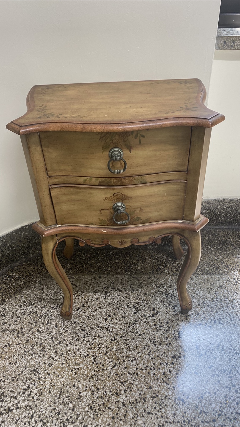 Vintage Floral Nightstand