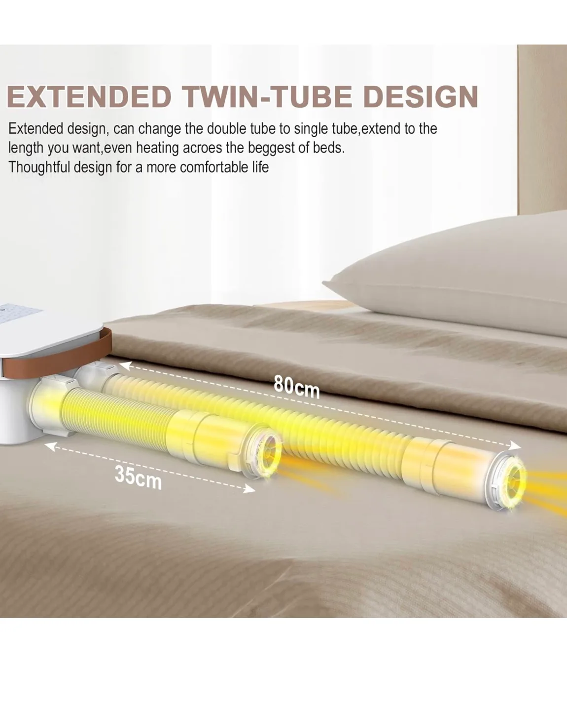 Portable Blanket Warmer and boot drier for Better Sleep image indicator(4)