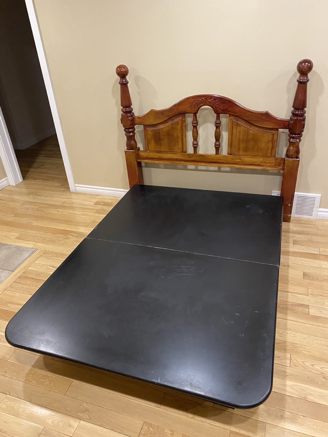 Double / Full Size Bed Frame with Wood Headboard (CAN DELIVER)