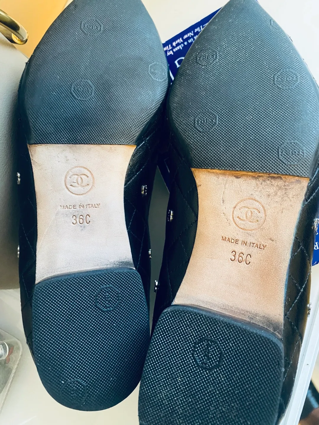 Chanel Black Leather Flats image indicator(6)