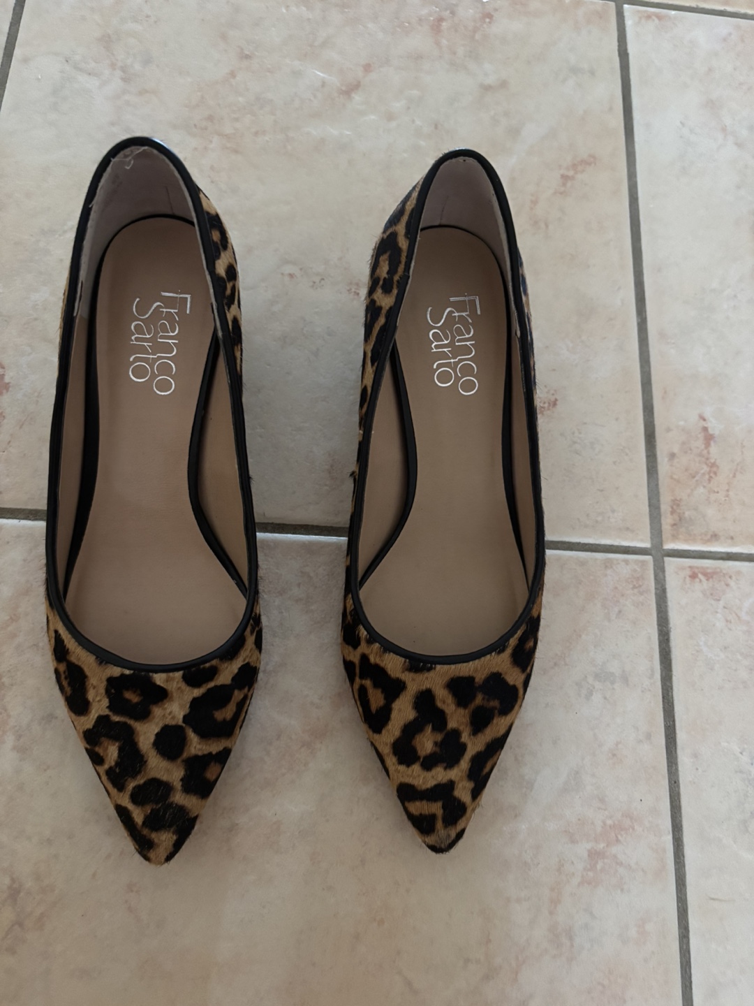 Franco Sarto Leopard Print Heels