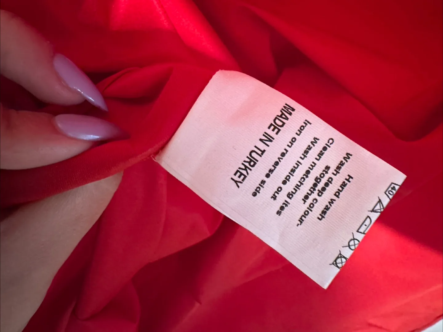 Two-Toned Red and Black Off-Shoulder Dress image indicator(6)