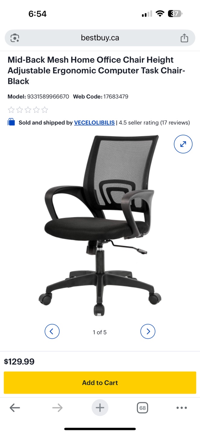 Black Ergonomic Office Chair