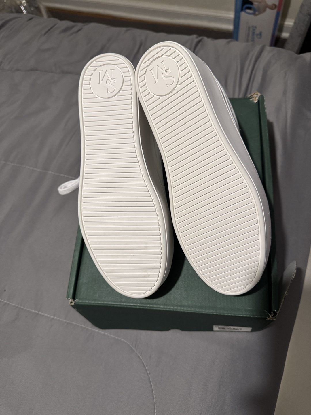 SAN MATIN White & Green Leather Finish Sneakers - photo 4