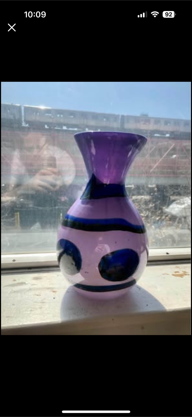 Purple Glass Vase - photo 2