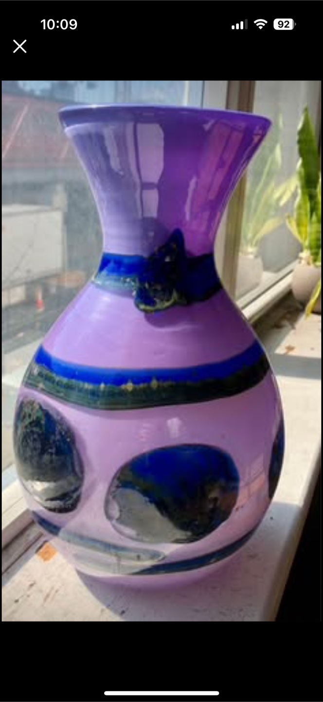 Purple Glass Vase - photo 3