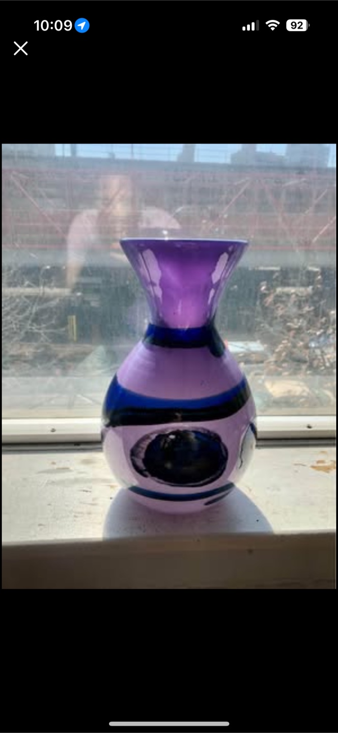 Purple Glass Vase