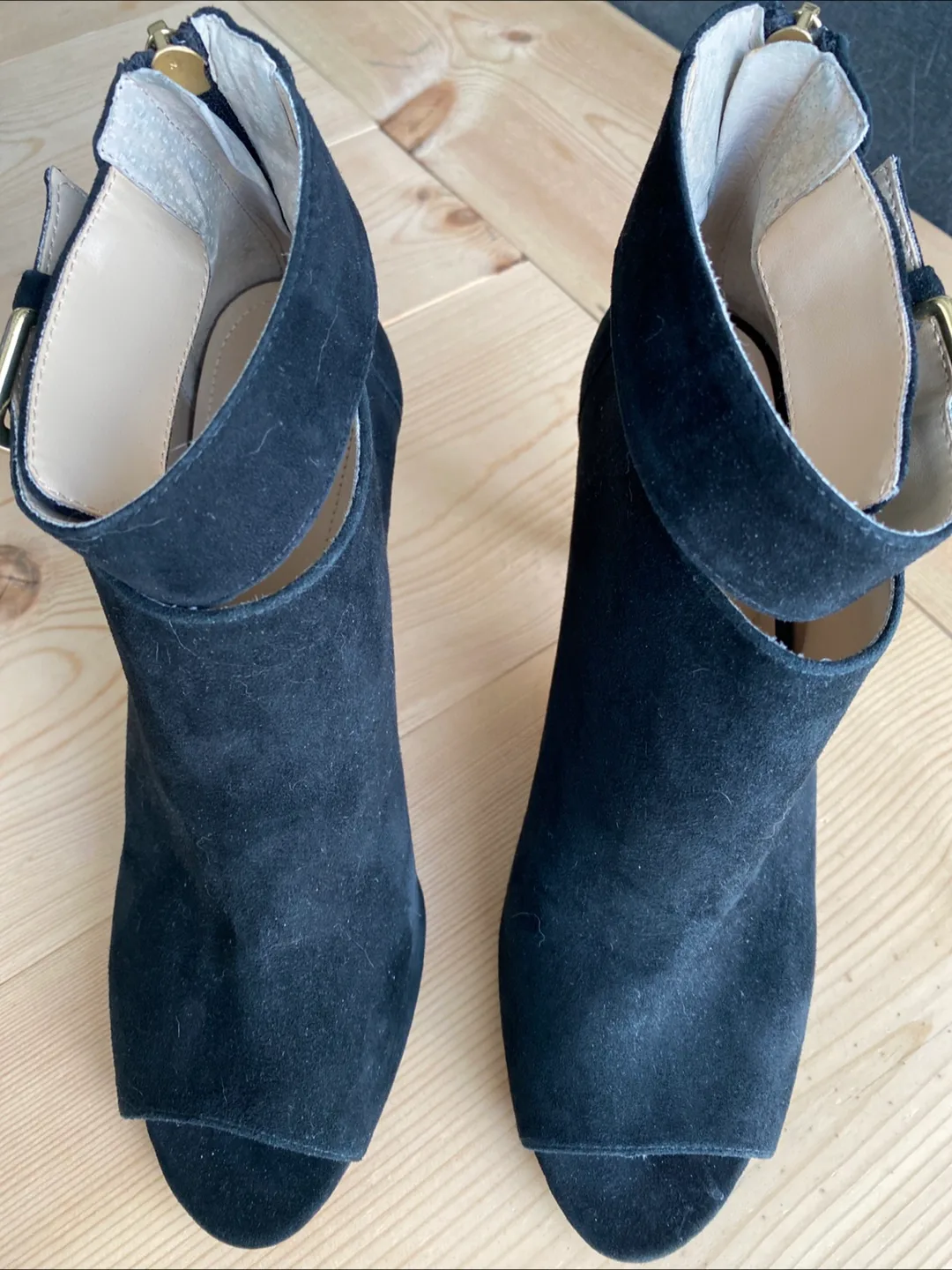 Adrienne Vittadini Peep Toe Booties thumbnail