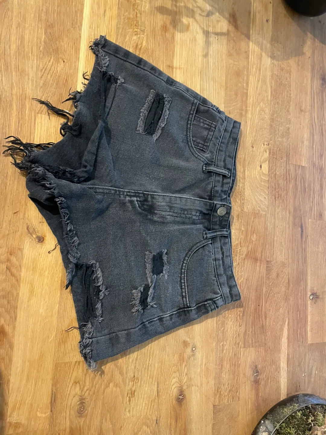 Black Denim Shorts thumbnail