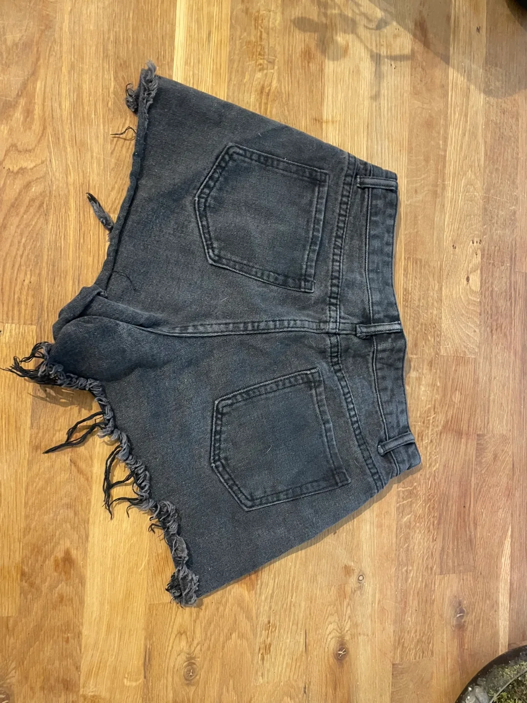 Black Denim Shorts image indicator(2)