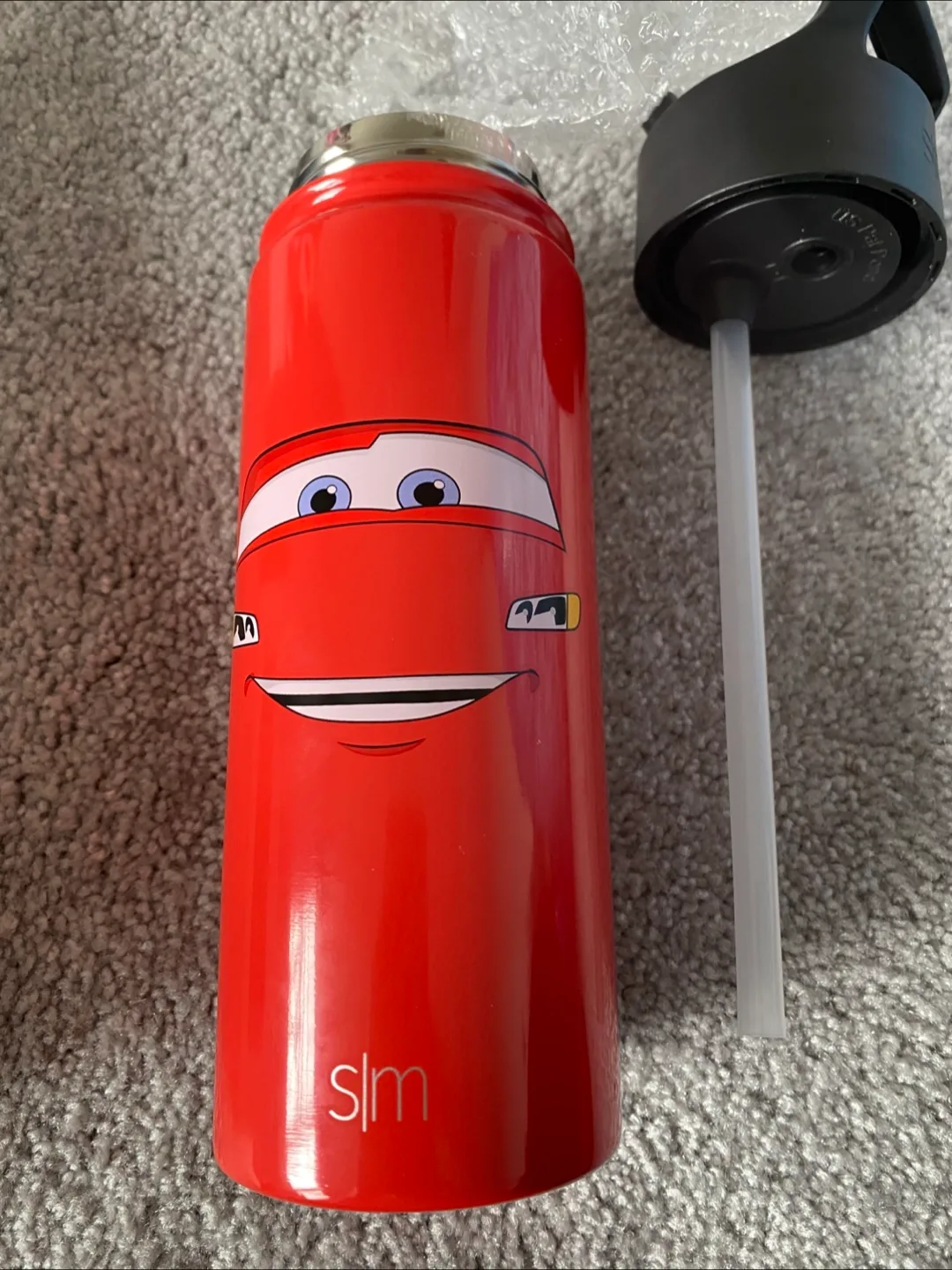 Simple Modern Disney Pixar Lightning McQueen Water Bottle image indicator(4)