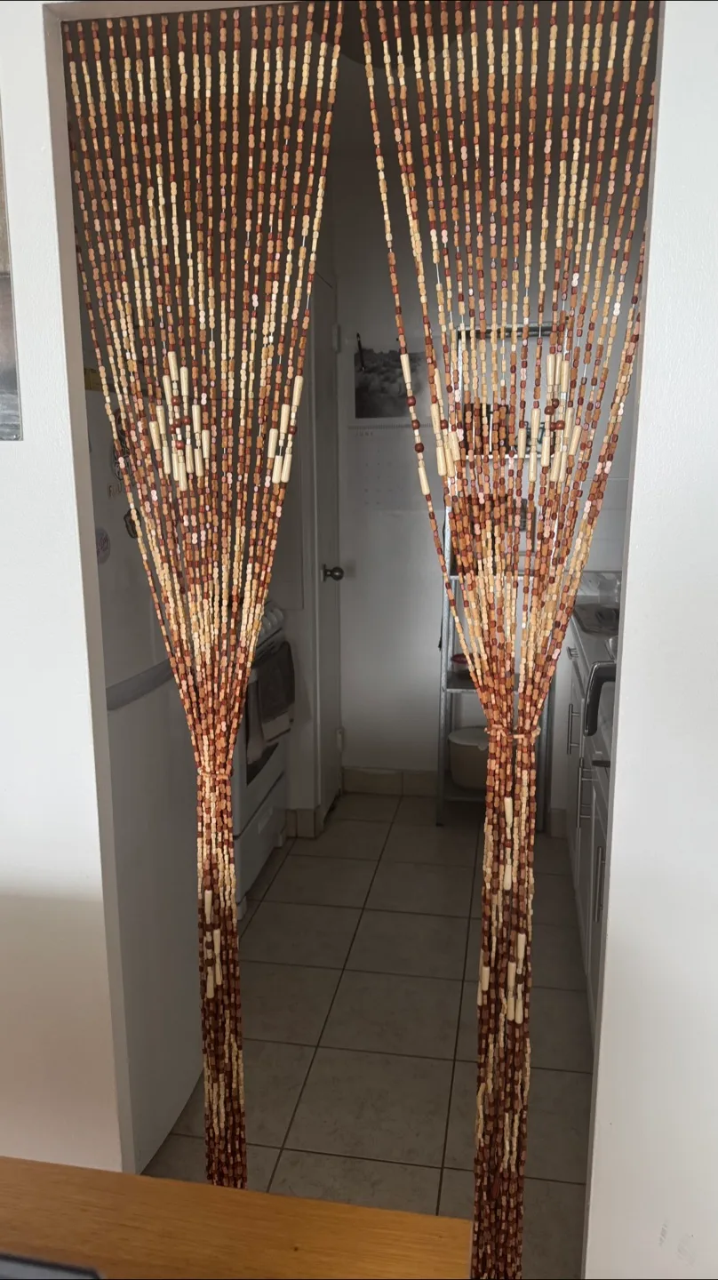 Wooden Beaded Curtain - Bamboo image indicator(3)