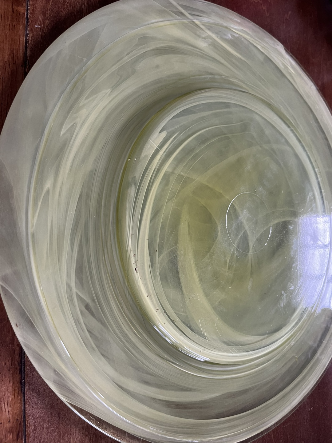 Swirl Glass Decorative Serving Platter - photo 2