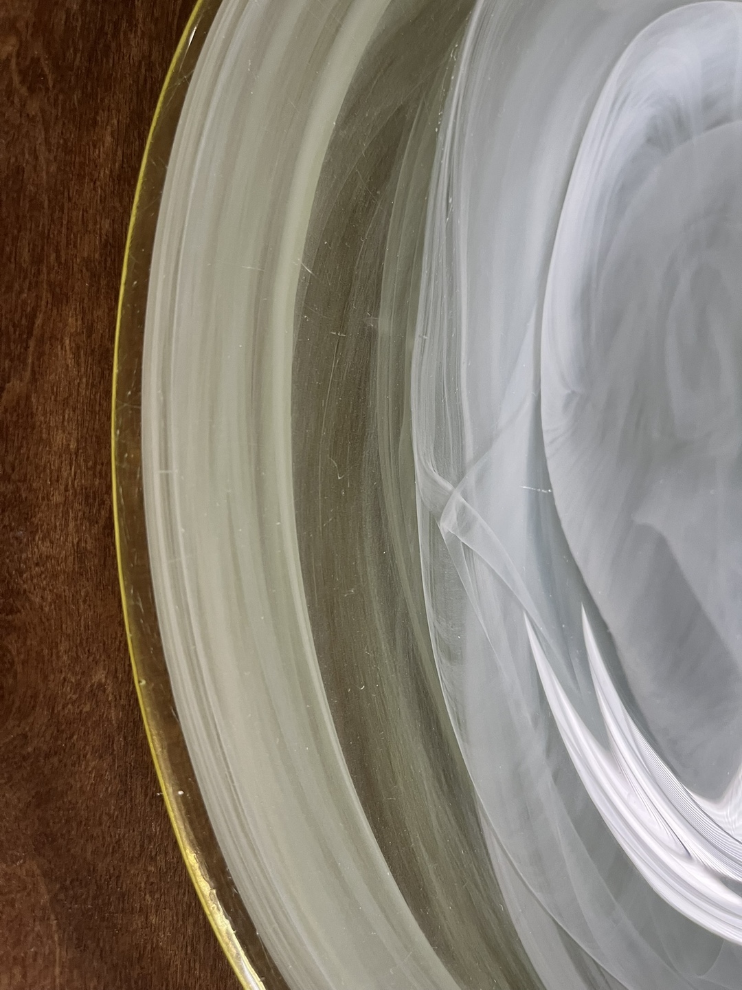 Swirl Glass Decorative Serving Platter - photo 3