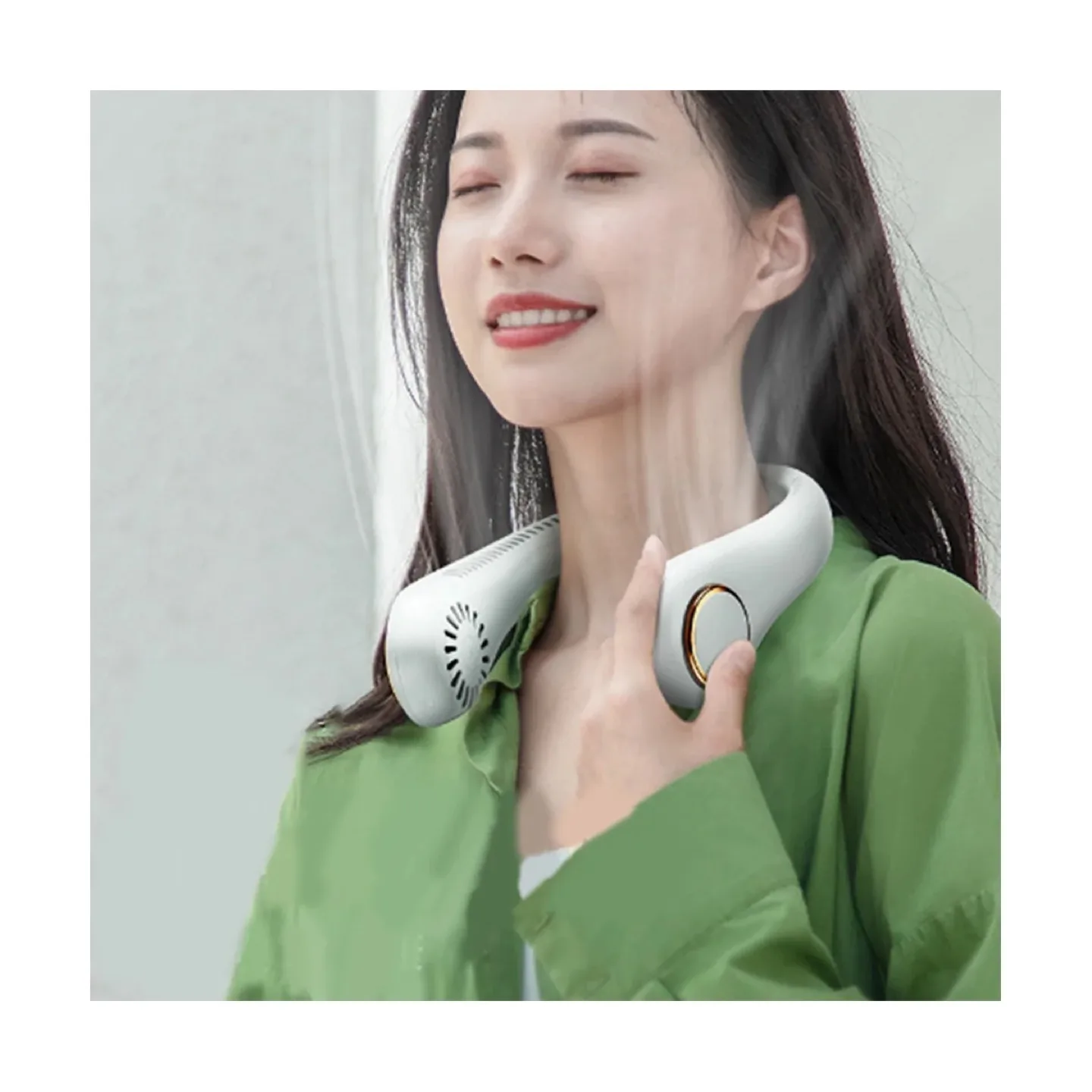 Personal Neck Fans, 3 Levels Portable Neck Fan, USB Rechargeable thumbnail