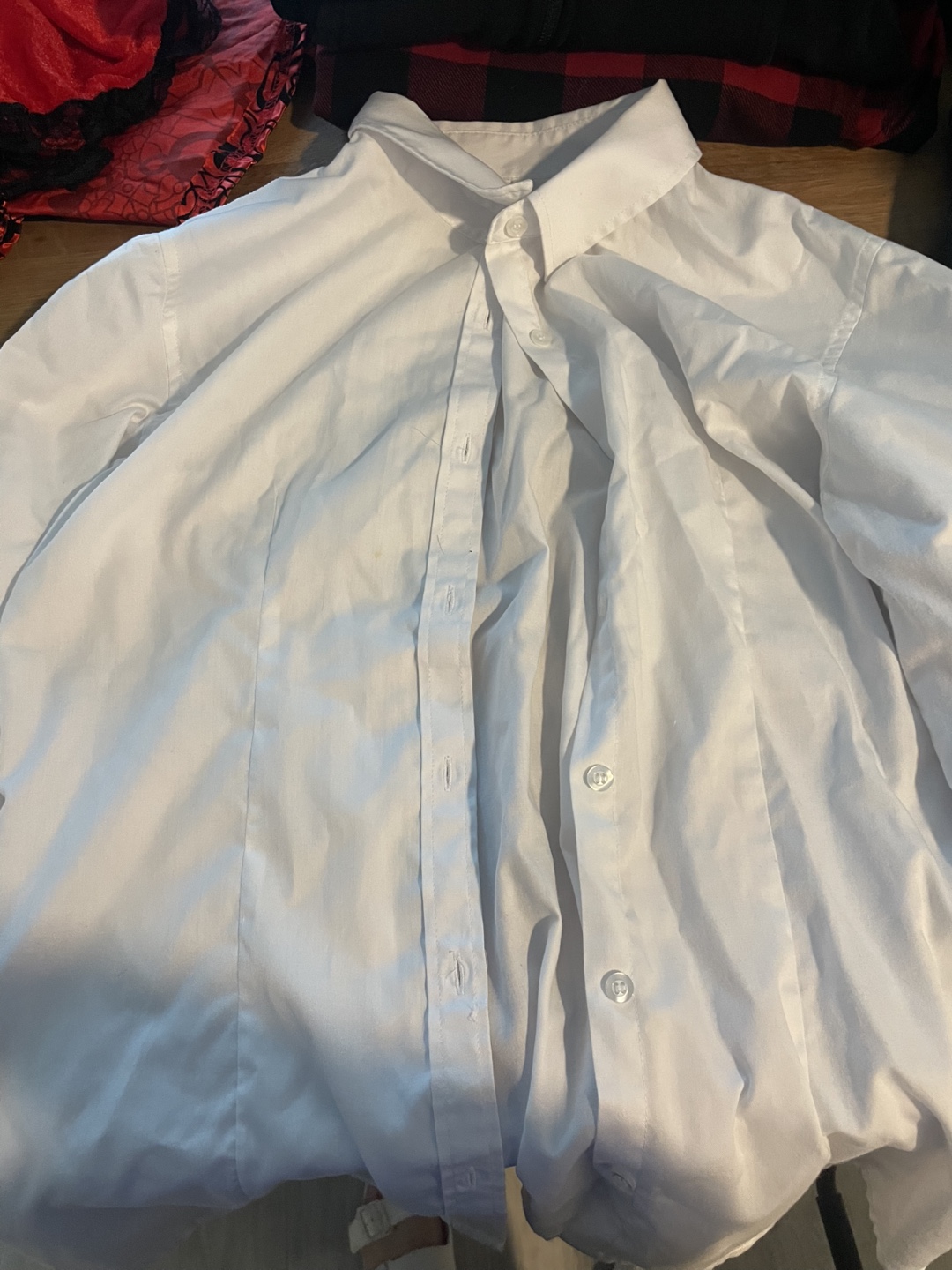 White button-up shirt