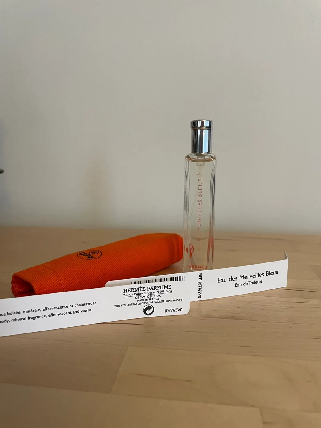 Hermes Eau Des Merveilles Bleue - EDT 10ml thumbnail