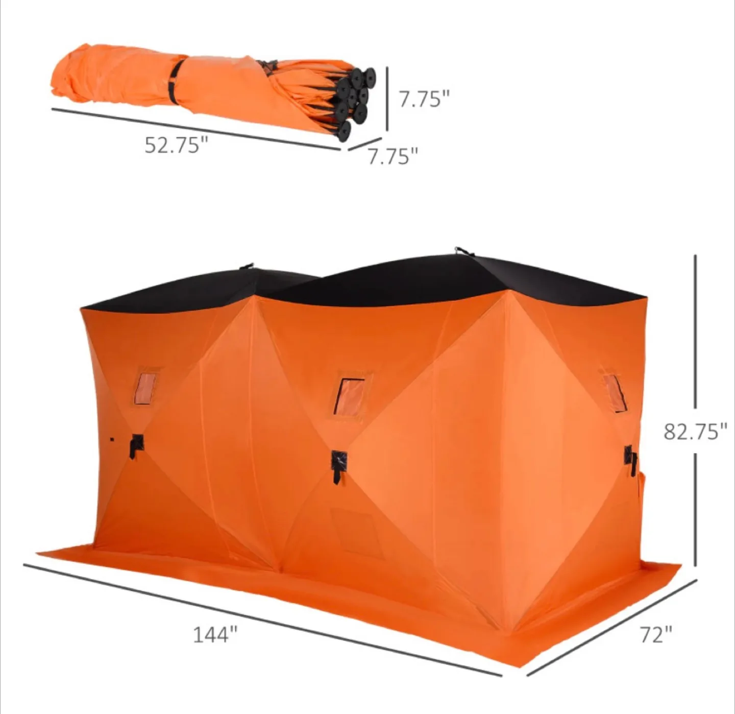 8 PERSON POP UP TENT FOR ICE FISHING thumbnail