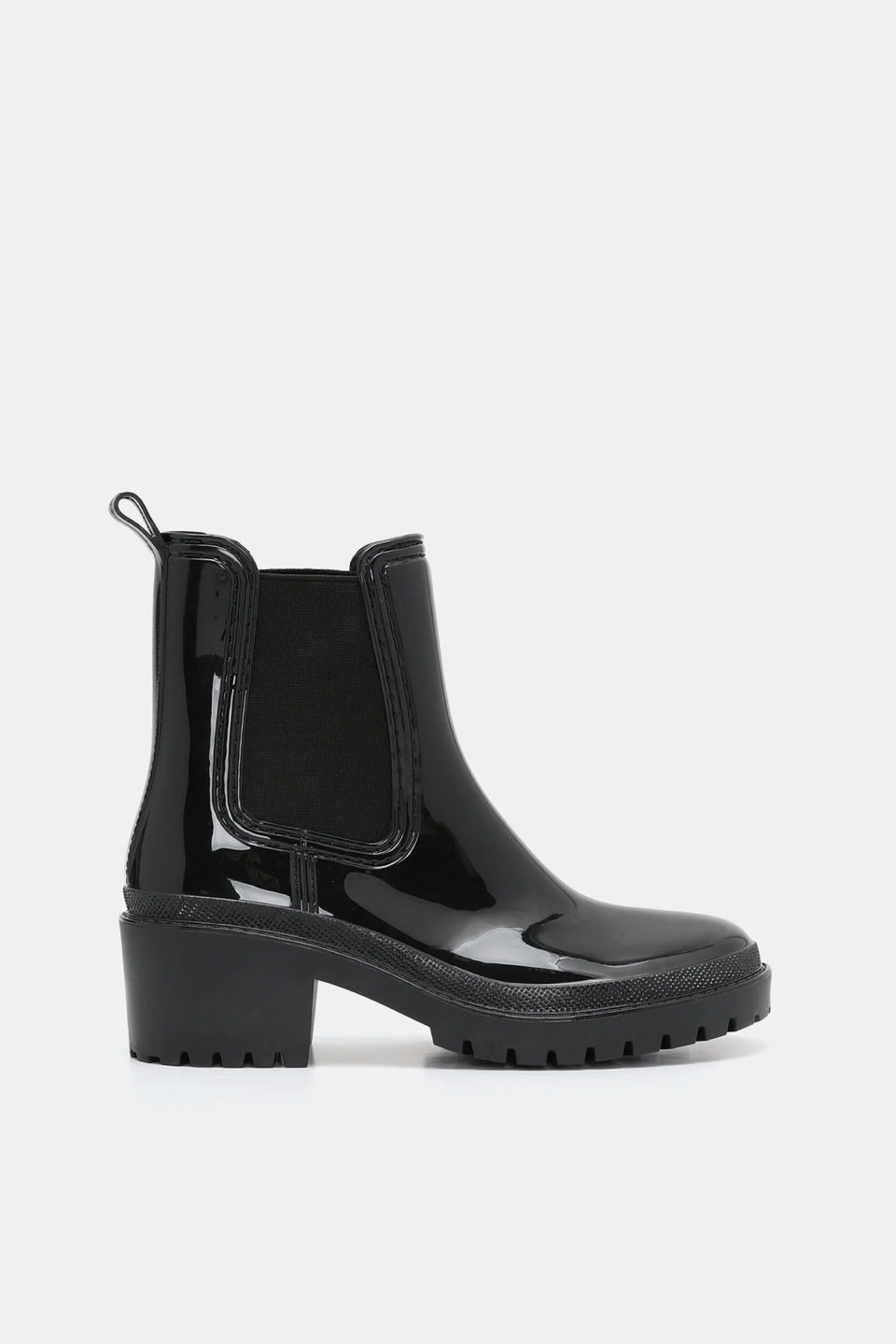 Black Chelsea Rain Boots