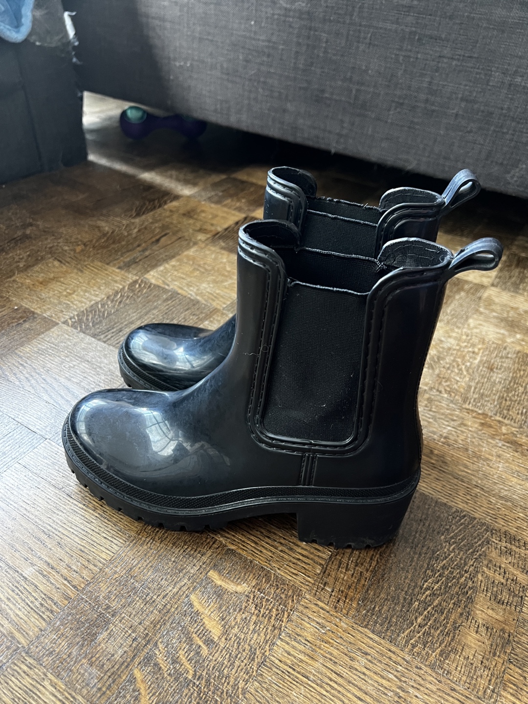 Black Chelsea Rain Boots - photo 2
