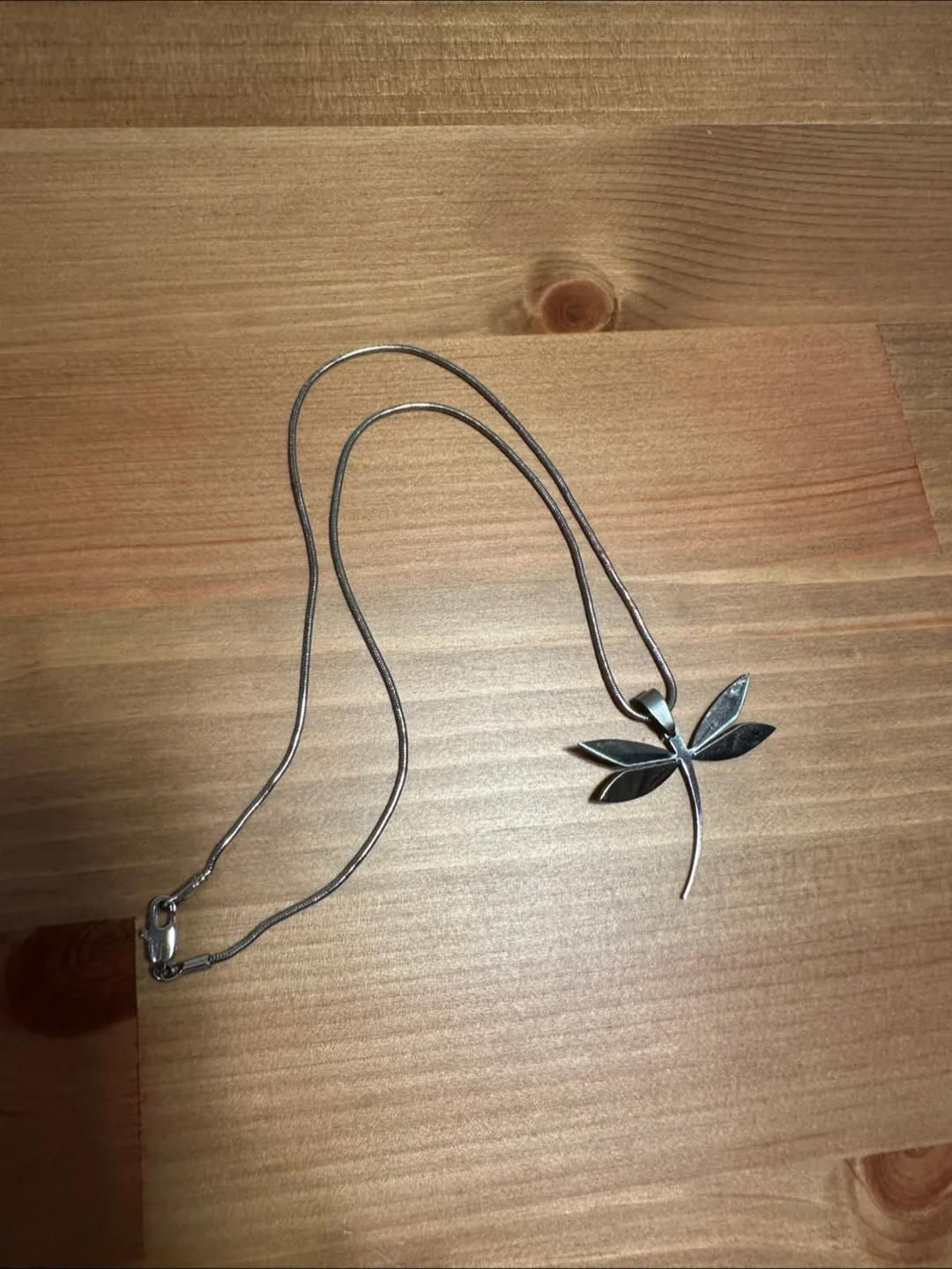 Silver Dragonfly Necklace image indicator(2)