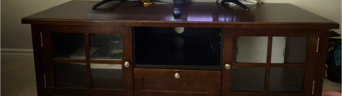 Dark Wood Entertainment Unit - photo 2