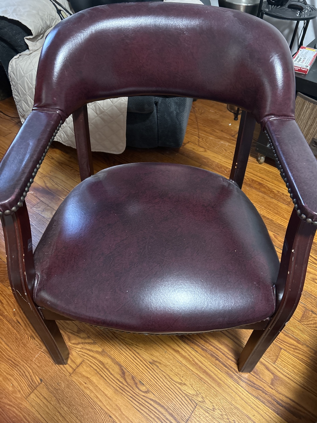 Burgundy Armchair - photo 3