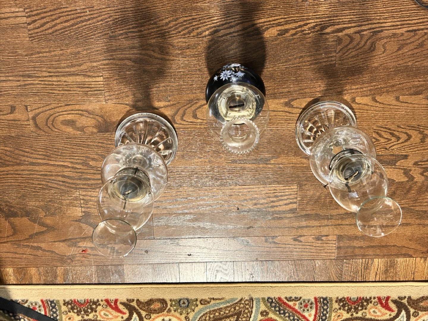 Vintage Glass Oil Lamps - photo 3