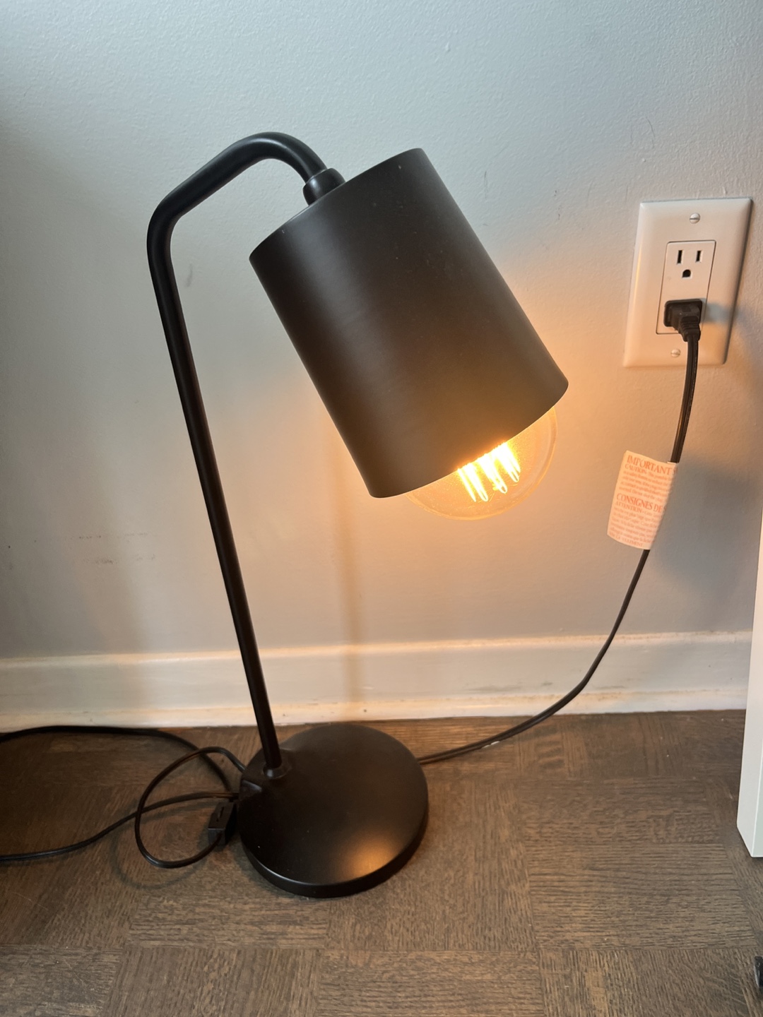🫂 Modern Black Desk Lamp/Nightstand Lamp - photo 2