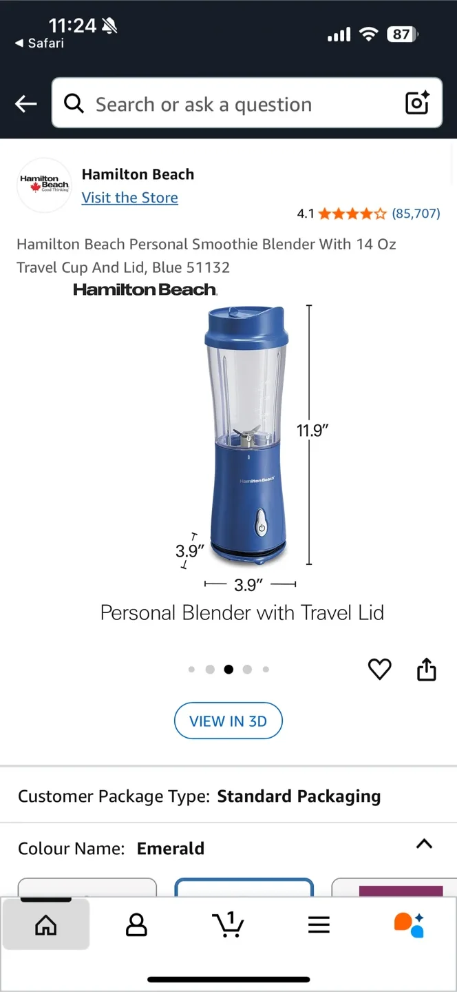 Hamilton Beach Personal Smoothie Blender image indicator(4)