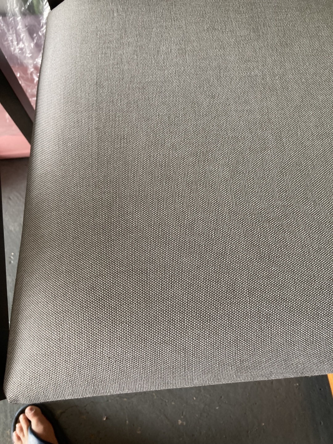 Pair of Grey Cushioned Counter Stools - photo 2