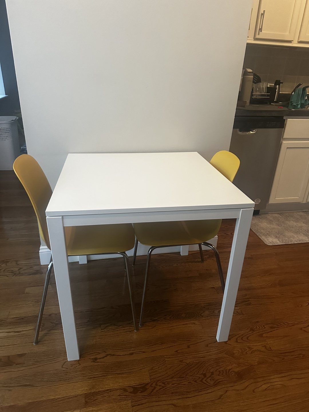 IKEA Yellow chair and table set
