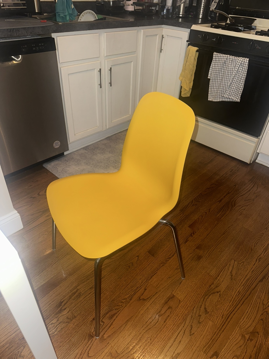 IKEA Yellow chair and table set - photo 4