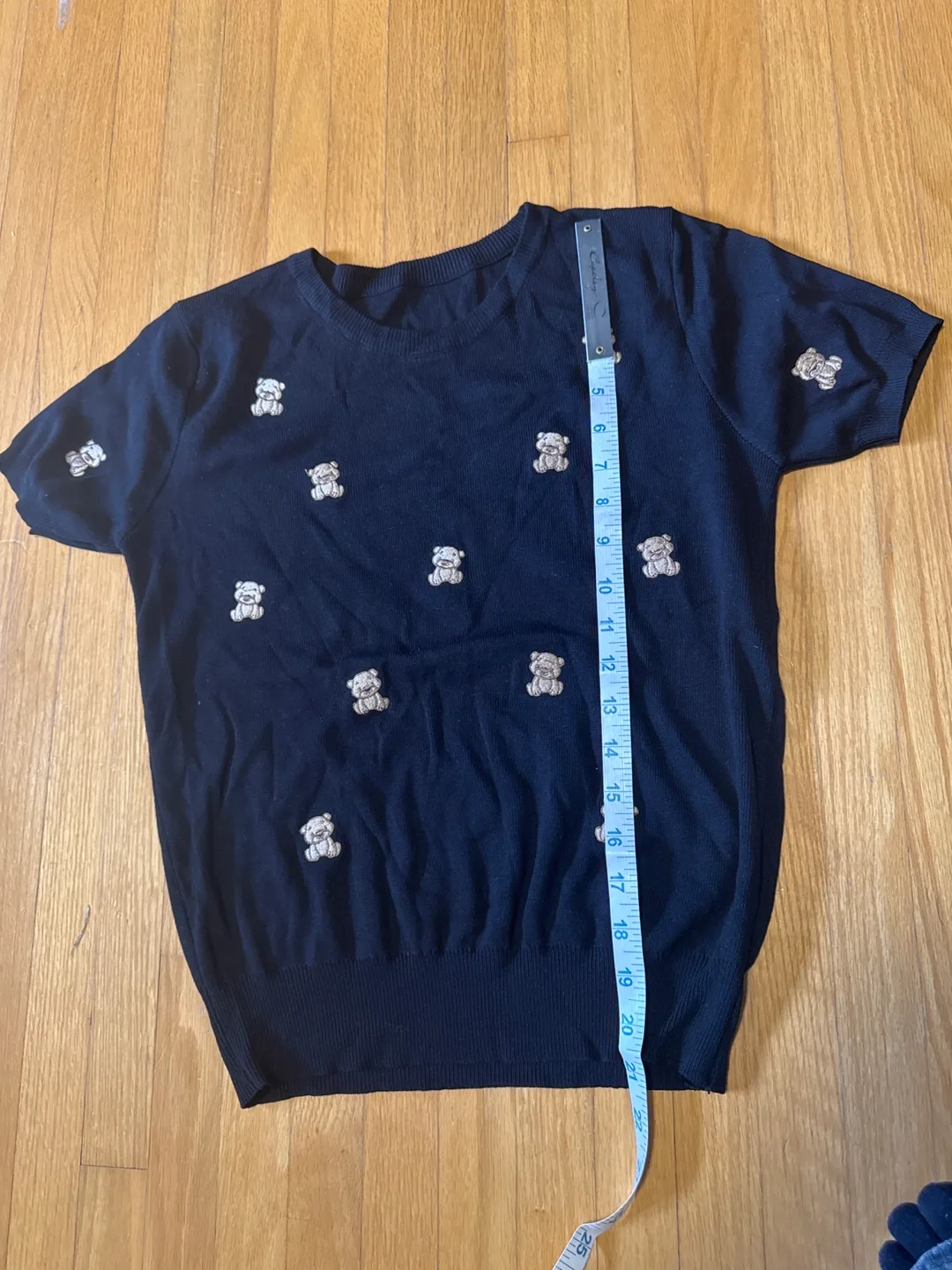 Embroidered Teddy Bear Sweater thumbnail